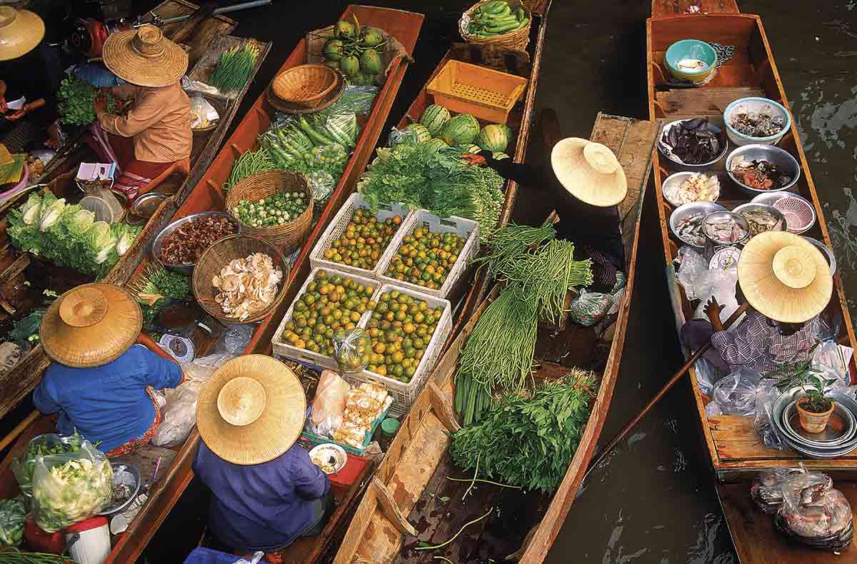 Los más bonitos mercados flotantes