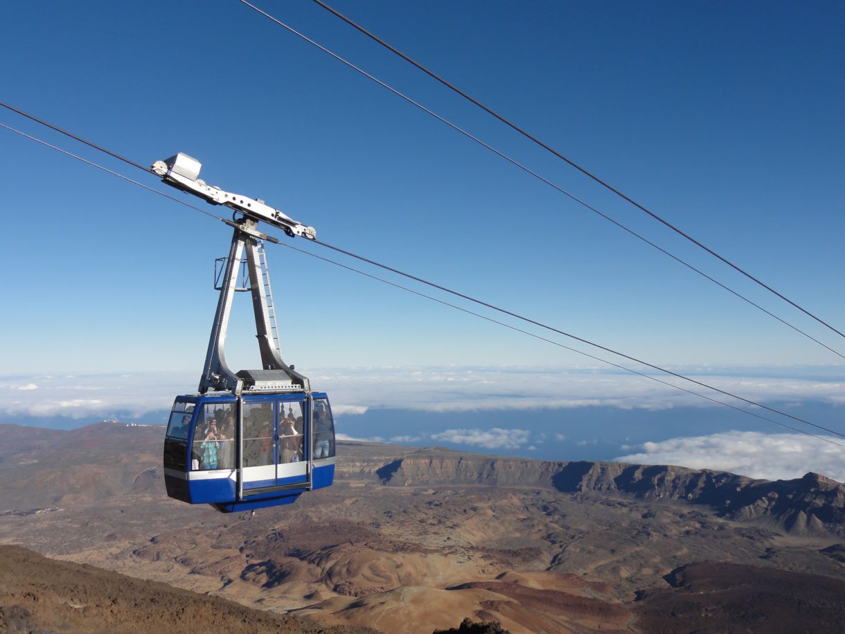 El Teleférico del Teide, un eficiente medio de transporte hasta la cima del volcán de Tenerife