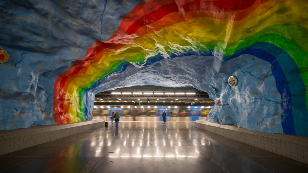 Arte en el metro de Estocolmo