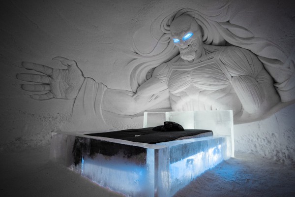 El hotel de hielo de Laponia tiene este año 2018 temática de Juego de Tronos