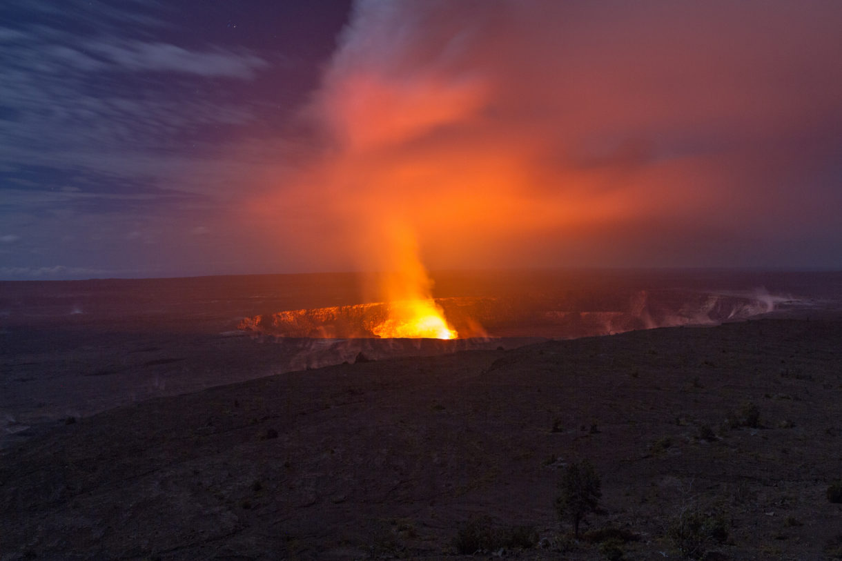 Los volcanes de la isla de Hawaii