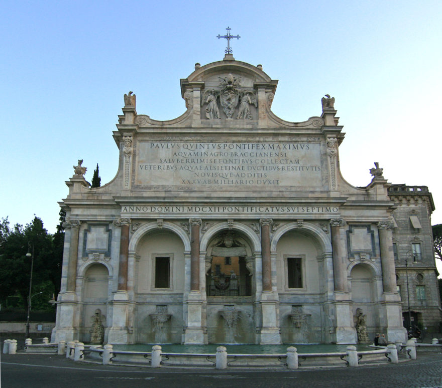 Fontana dell'aqua Paola Roma