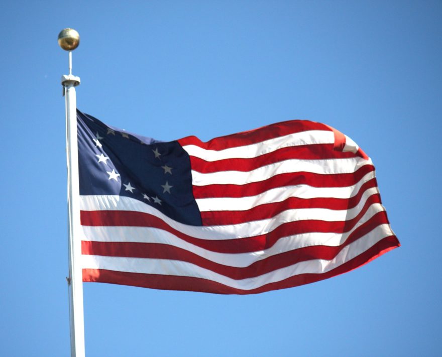Así lucía la primera bandera de los Estados Unidos