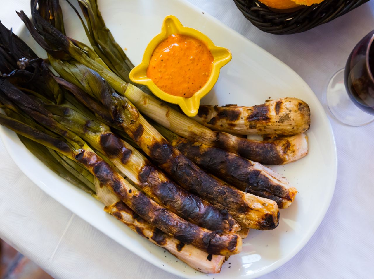 Plato popular catalán calçots