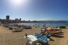 Llega el Belén de arena de Las Palmas de Gran Canaria y homenajea a La Palma