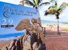 El Belén de arena de Las Palmas de 2022 ya está tomando forma