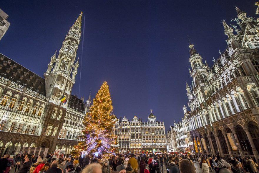 Bruselas Grand Place Navidad
