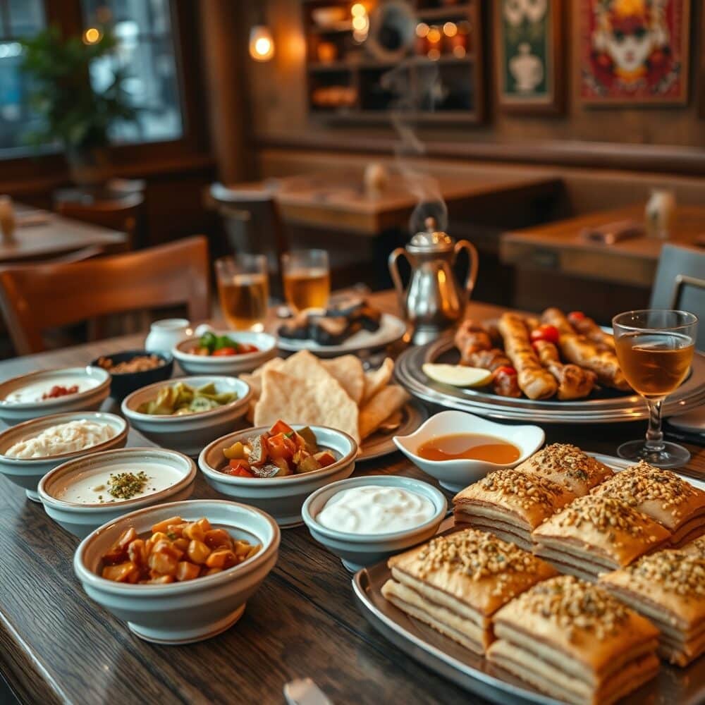 Platos típicos de Turquía: baklava, kebabs y mezze