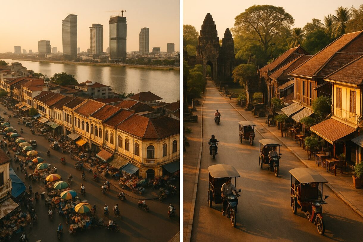 Phnom Penh y Siem Reap: las dos caras urbanas de Camboya