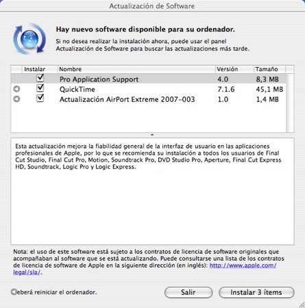 Volvemos con los Updates de Mac OS X