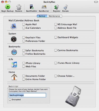 BackityMac, haz copias de seguridad