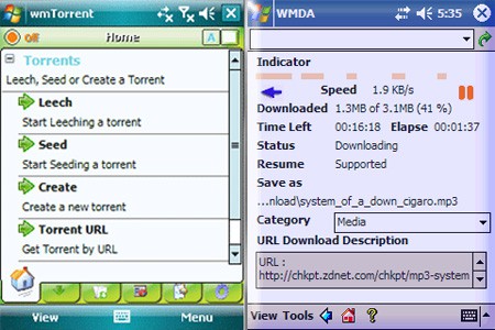 WinMobile Download Accelerator & Torrent