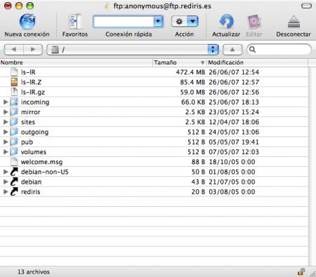 Cyberduck, ftp gratuito en MacOSX