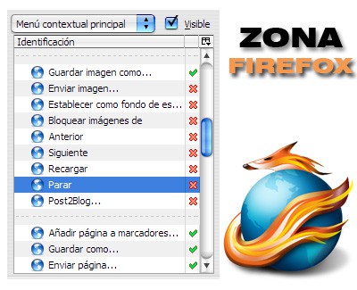 Zona FireFox : Menu Editor