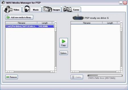 Gestor de archivos para PSP