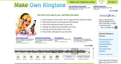 Crea ringtones para tu móvil gratuitamente online