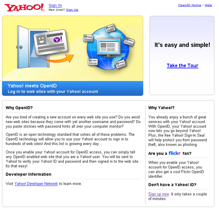 Yahoo! anuncia soporte de OpenID