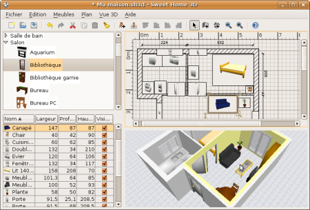 Sweet Home 3D, diseño de interiores multiplataforma