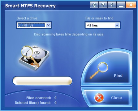Smart NTFS Recovery, recupera archivos borrados por error