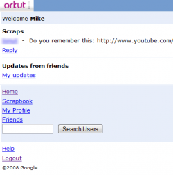 Orkut para moviles