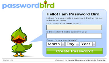 Passwordbird, generador de contraseñas