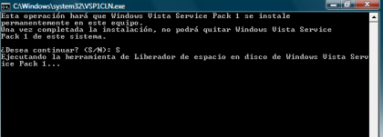 Elimina los archivos temporales tras instalar SP1