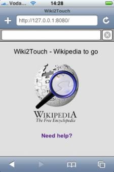 Wiki2Touch, la Wikipedia en tu iPod Touch o tu iPhone