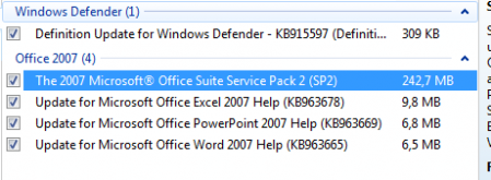Office 2007 SP2 está disponible para descargar
