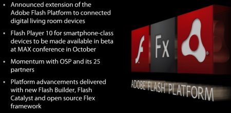 Flash 10 Beta llegará pronto a casi todos los smartphones