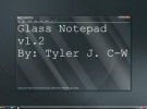 Glass Notepad, mod del Bloc de Notas