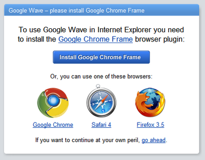 Google Frame, o como embeber Google Chrome en Internet Explorer