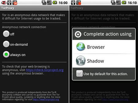 Shadow, o como navegar anónimamente usando tu móvil Android