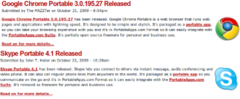 Portableapps.com presenta Google Chrome y Skype portables