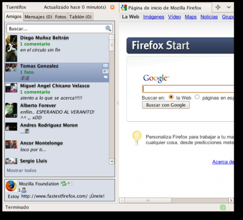 Tuentifox, extensión para Firefox que te permite mantenerte al tanto de Tuenti