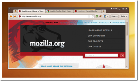 El Mockup de Mozilla Firefox 4 para Linux se parece cada vez más a Chrome