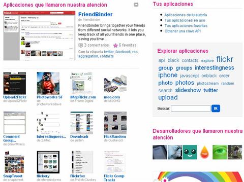 Flickr mejora sus sistema de aplicaciones con App Garden