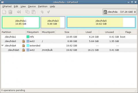 Disponible GParted 0.4.8-1, un LiveCD para administrar particiones