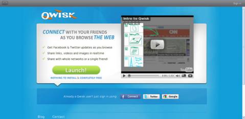 Qwisk, para compartir webs, fotos y vídeos desde el navegador