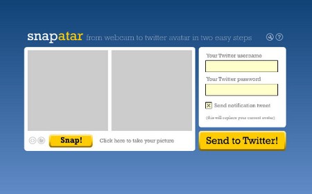 Snapatar, podrás actualizar el avatar de Twitter con la webcam