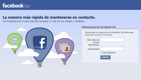 Facebook-Zero, una versión light para móviles