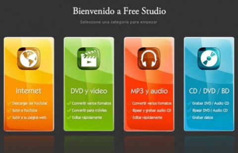 Free Studio, para editar audio y vídeo gratis