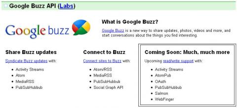 Google Buzz, la primera novedad de un pack con mucho más