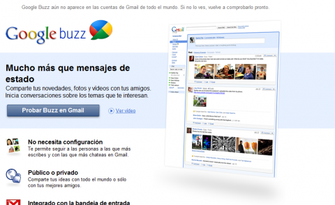 Google acerca Gmail a las redes sociales: Google Buzz