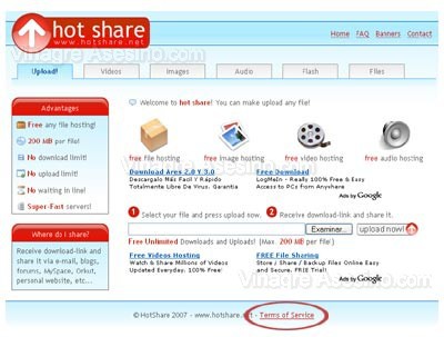 Hotshare, para compartir hasta 2GB