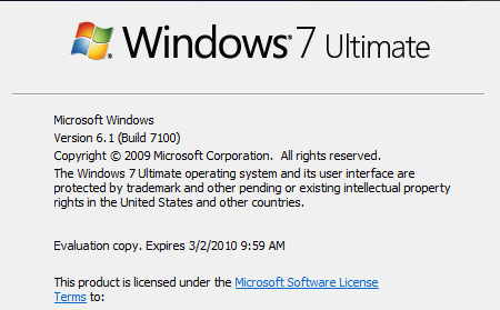 Quedan muy pocos días para que caduque la RC de Windows 7