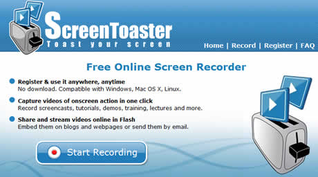 Screentoaster, para grabar screencasts