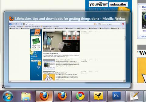 Windows 7 Taskbar Thumbnail Customizer: cambiando el tamaño de las miniaturas que aparecen en la barra de tareas con un par de clics