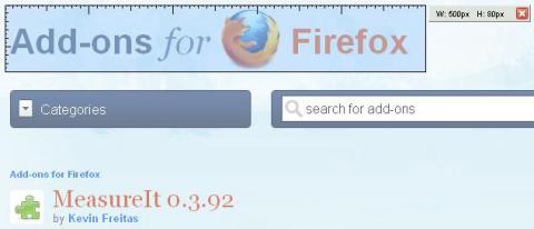MeasureIt, una extensión de lo más simple para Firefox