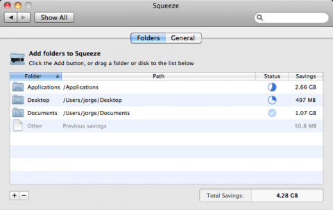Squeeze, o cómo ahorrar espacio en el disco duro de tu Mac