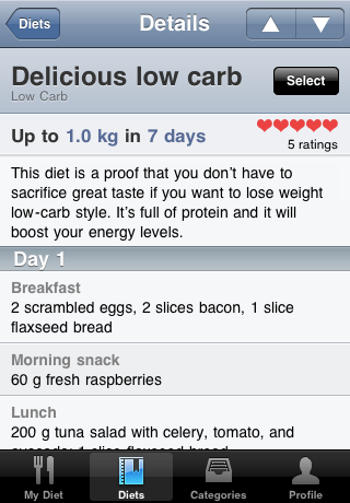 Diet2Go, controla tu peso con tu iPhone